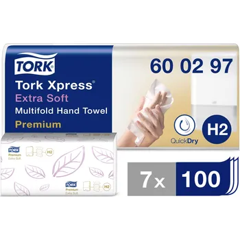Papírový ubrousek TORK 600297 Xpress Multifold Premium papírové utěrky, skládané (d x š) 34 cm x 21.2 cm bílá 2100 ks