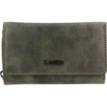 Peněženka Dámská kožená peněženka LG-2163 Lagen zelená