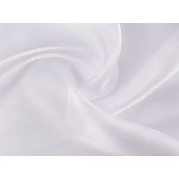 Organza dekorační s leskem METRÁŽ - 1 bílá