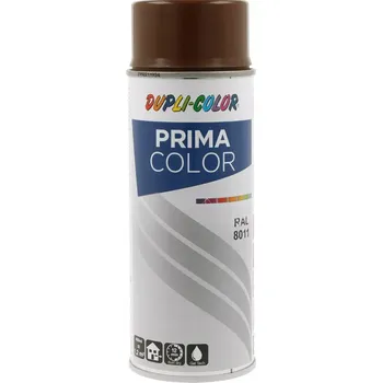 Barva ve spreji Dupli-Color Prima RAL 8011 hnědá lesklá barva ve spreji 400 ml
