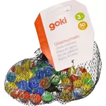 Goki Skleněné kuličky kočičí oko 50 ks