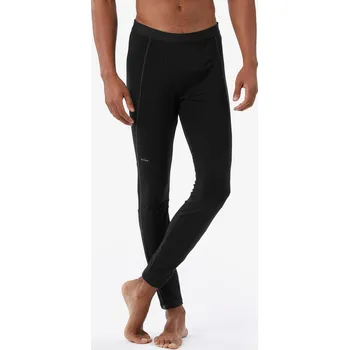 Pánské legíny FORCLAZ Pánské turistické spodní merino legíny MT500 2XL ČERNÁ