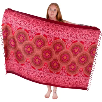 Šátek Sarong / pareo / plážový šátek s mandalami Sienna Darah, Sittar.cz