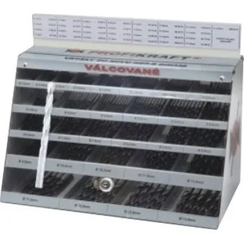 Vrták KRAFTWERKTOOLS Box s vrtáky do kovu 1,5-13,0mm válcované HSS-R DIN338 500ks