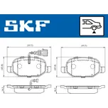 SKF Sada brzdových destiček, kotoučová brzda VKBP 90398 E