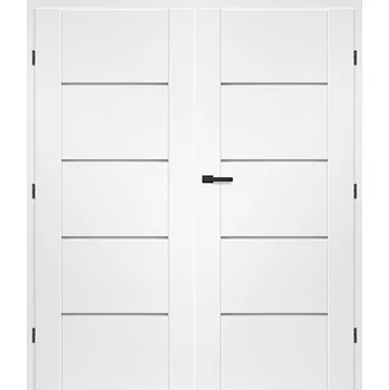 Interiérové dveře Dvoukřídlé dveře Laurentie 1 - Falcové/Bezfalcové Bezfalcové Wenge dark ST CPL 30 - 50 PLNÉ