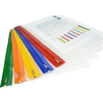 Obálka RAPESCO Obálka na zip Zip Strip, mix barev, A4+, RAPESCO 120690
