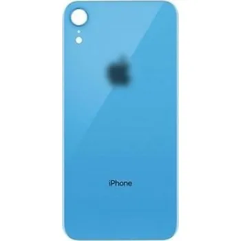 Náhradní kryt pro mobilní telefon Sklo zadního krytu s větším otvorem na kameru iPhone XR - modré Modrá