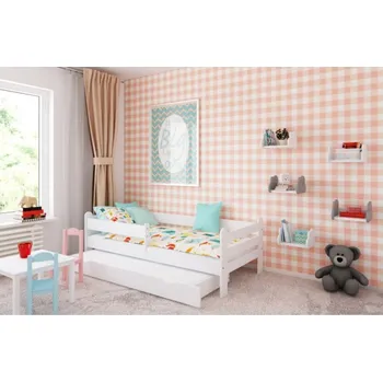 Dětská postel Postel Ronda 180/80 cm - bílá + matrace + šuplík