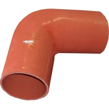 Komín KOLENO SILIKONOVÉ 90° 5TEJ D80 - 100x100, průměr 80 mm