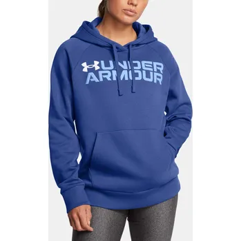 Dámská mikina Dámská mikina Under Armour Rival Fleece Wordmark Hoodie-BLU - Dámské Under Armour modrá 3077338