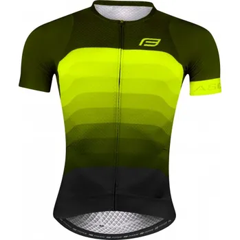 Cyklistické oblečení dres Force ASCENT zeleno-fluo 3XL