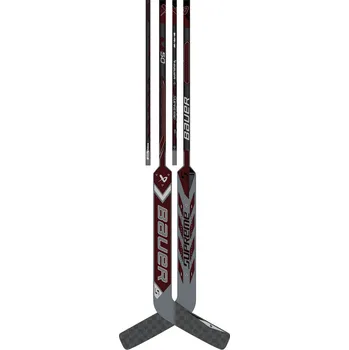 Kompozitová brankářská hokejka Bauer Supreme M50PRO Maroon Senior 26 palců, L (normální gard)