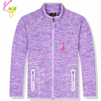 Dívčí mikina Dívčí flísová mikina Kugo FM9718, fialová