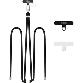 TECH-PROTECT C7S ROPE CROSSBODY STRAP BLACK/SILVER