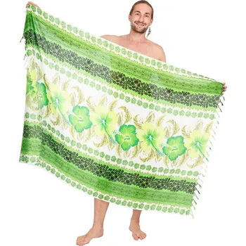 Šátek Sarong / pareo Hibiscus Green, Sittar