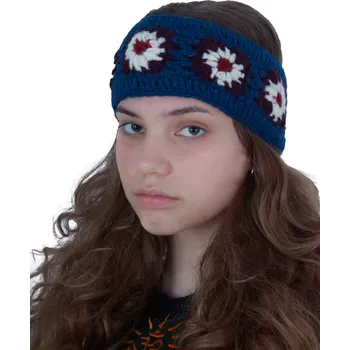 Zimní čelenka Vlněná háčkovaná čelenka Jendela Chitwan