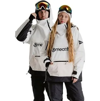 Meatfly unisex SNB & SKI bunda Maddie Clouds White | Bílá | Velikost L