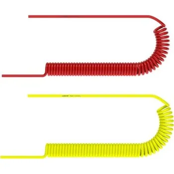 Příslušenství ke kompresoru PU HADICE KR6 - 4/6mm - 6 m, červená, kroucená k pneu. nářadí