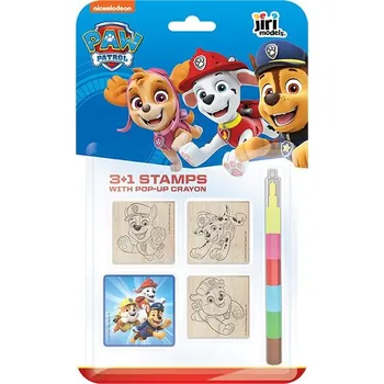 omalovánky Razítka 3 plus 1 s voskovkou Tlapková patrola Chase