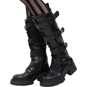 Dámské lodičky boty s klínem - Lunaclysm - KILLSTAR - KSRA012337