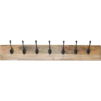 Věšák Věšák Devi s 7 háčky 100x15x2,5 z mangového dřeva