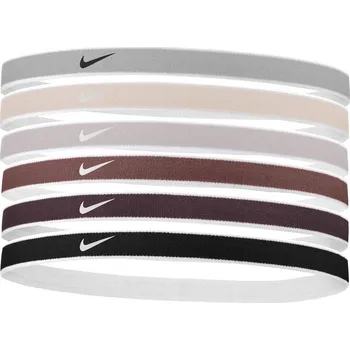 Čelenka Sada čelenek NIKE Swoosh Headbands 6-pack Sail-Orewood-Black mix