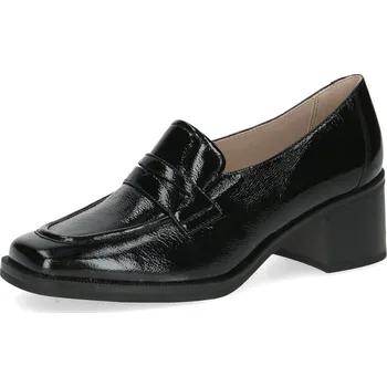 Dámské mokasíny Dámské kožené mokasíny 9-24202-43-017 Caprice černá Barva: black naplak, Velikost: 39