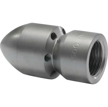 Příslušenství pro vysokotlaký čistič RM Suttner Vysokotlaká tryska GRANÁT-30° na čistění potrubí 6+1, závit 1/2" IG, vel. trysky 060-315, 500bar / 150°C, tvrzená nerez Velikost trysky: 80