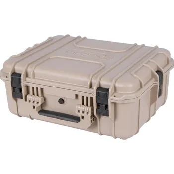 Tactix Vodotěsný plastový kufr s pěnovou výplní (XL) - TC320087TAN + Praktický dárek - kvalitní pracovní rukavice