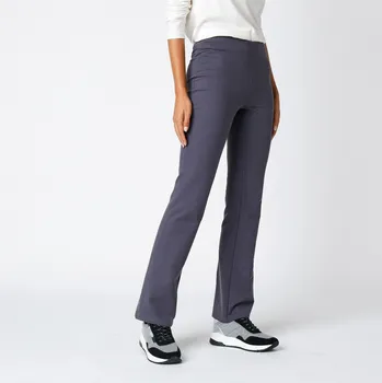 Dámské legíny Hřejivé bootcut legíny z česaného moltonu antracitová 54