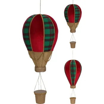 Vánoční dekorace Dekorácia závesná - balón, 70 cm, mix/1 ks, v tradičných vianočných farbách 531062