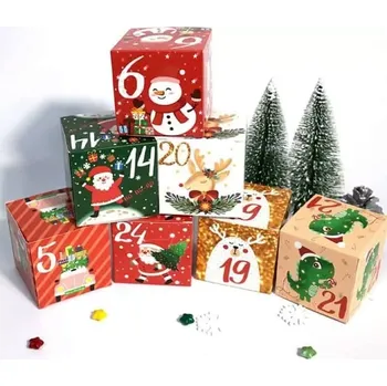 Kalendář ️ Adventní kalendář – plnitelné krabičky pro originální Vánoce 