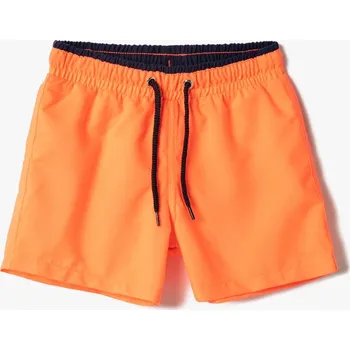 Dámské plavky Koton tištěné plavky s vázacím pasem Koton bílá | oranžová 2299993