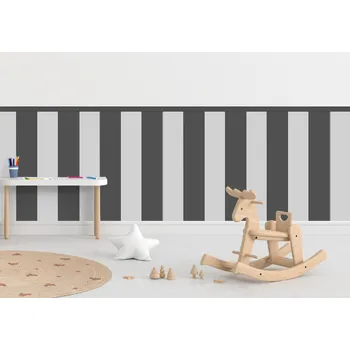 Tapeta Textilní samolepící tapeta - Obdélník - Šedá barva Kombinace, 80cm