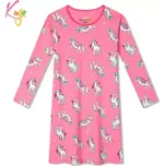 Dívčí noční košile dl.r. Kugo MC5856, tmavě růžová