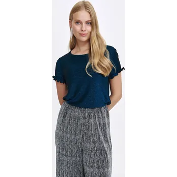 Top Secret dámská triko s leskem modré Velikost: 34