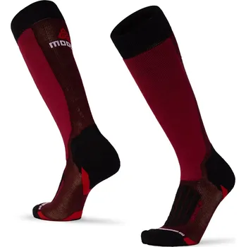 Pánské termo ponožky Moose Zimní skialpové podkolenky SKIALP Merino Barva: Červená, Velikost: S