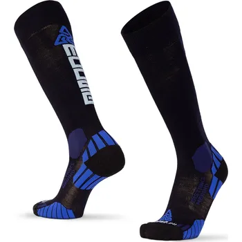 Pánské ponožky Moose Zimní běžecké podkolenky DISTANCE Merino Barva: Modrá, Velikost: XXL