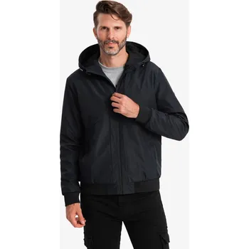 Pánská casual bunda Pánská bunda OMBRE OM-JANP-0149 BLACK XXL