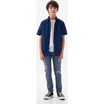 Pánské džíny GAP Dětské slim džíny Rip &amp; Repair - Kluci GAP modrá 3070022