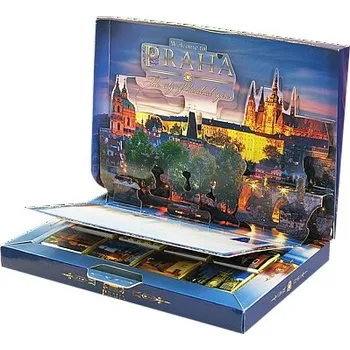 Čokoláda Carla 3D neapolitánky Praha noc hořká čokoláda 80 g