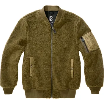 Pánská bunda MA1 Sherpa Jacket, Brandit, olivová, XL