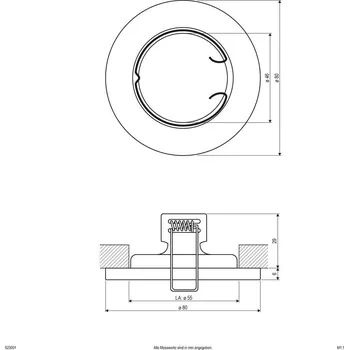 Bodové svítidlo EVN 523001 523001 vestavné bodové svítidlo, GU10, 50 W, bílá