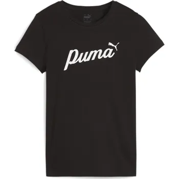 Pánské tričko PUMA Dámské triko ESS+ Script PUMA Black XS ČERNÁ