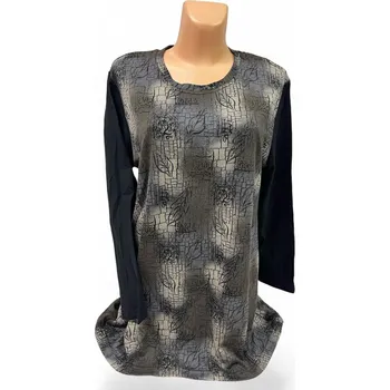 Dámský svetr Pulovr BALUR 46, Barva Černozelená, Velikost XL46, Materiál 40%Ba 30% Acryl 30%Pes