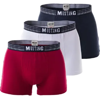 Boxerky Boxerky Mustang 4046 retro 3 pack XXL Modrá