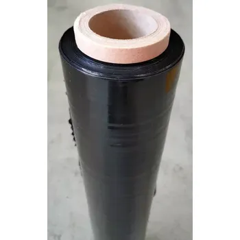 Obalový materiál STRETCH FÓLIE RUČNÍ 500 MM ČERNÁ, 23 MY, NÁVIN 2,4 KG