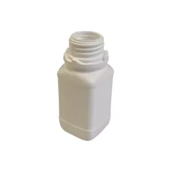 Láhev 310-79206 HDPE LÁHEV 100 ML UN BÍLÁ HRANATÁ ŠIROKOHRDLÁ, BEZ UZÁVĚRU