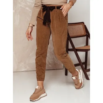 Dámské kalhoty Dámské struksové kalhoty DANORII DStreet hnědá 3065337